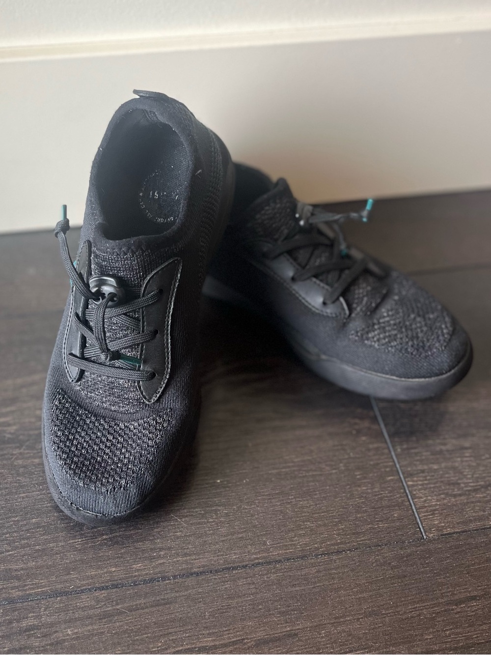 Kids Vessi Weekend Black Knit Slip-On Athletic Shoe